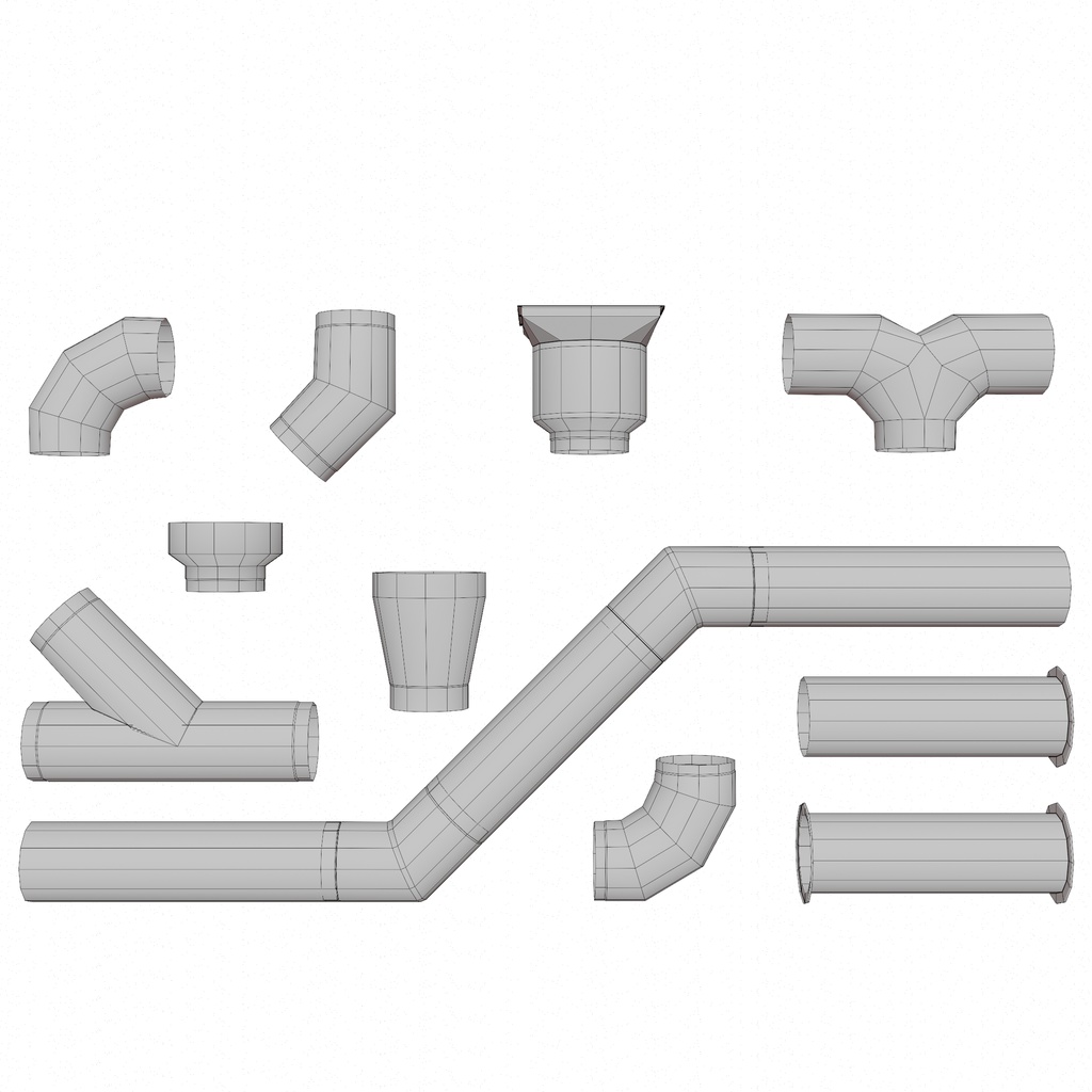 丸型 HVAC ダクトパック