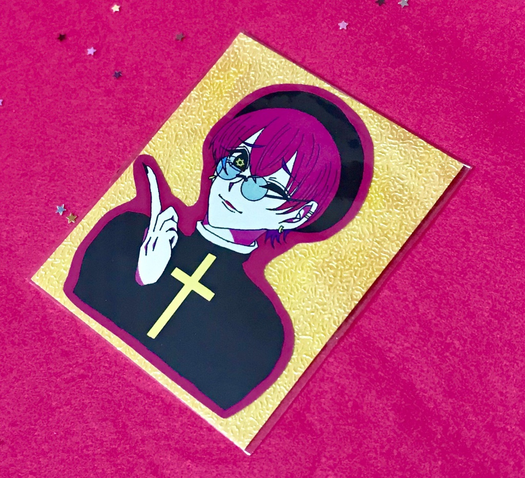 シール 信仰ちゃん赤 凪 の呪い道具屋さん Booth