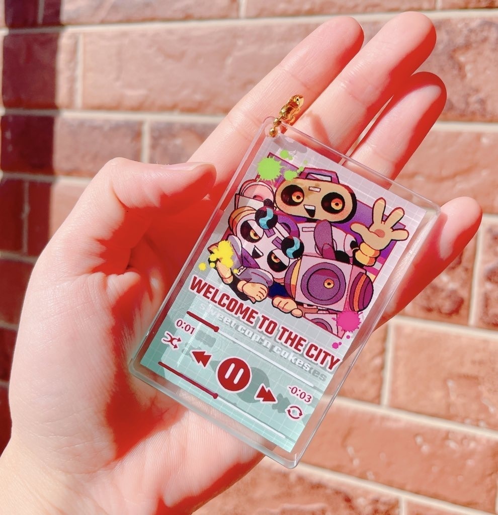 ドミノ風アクキー