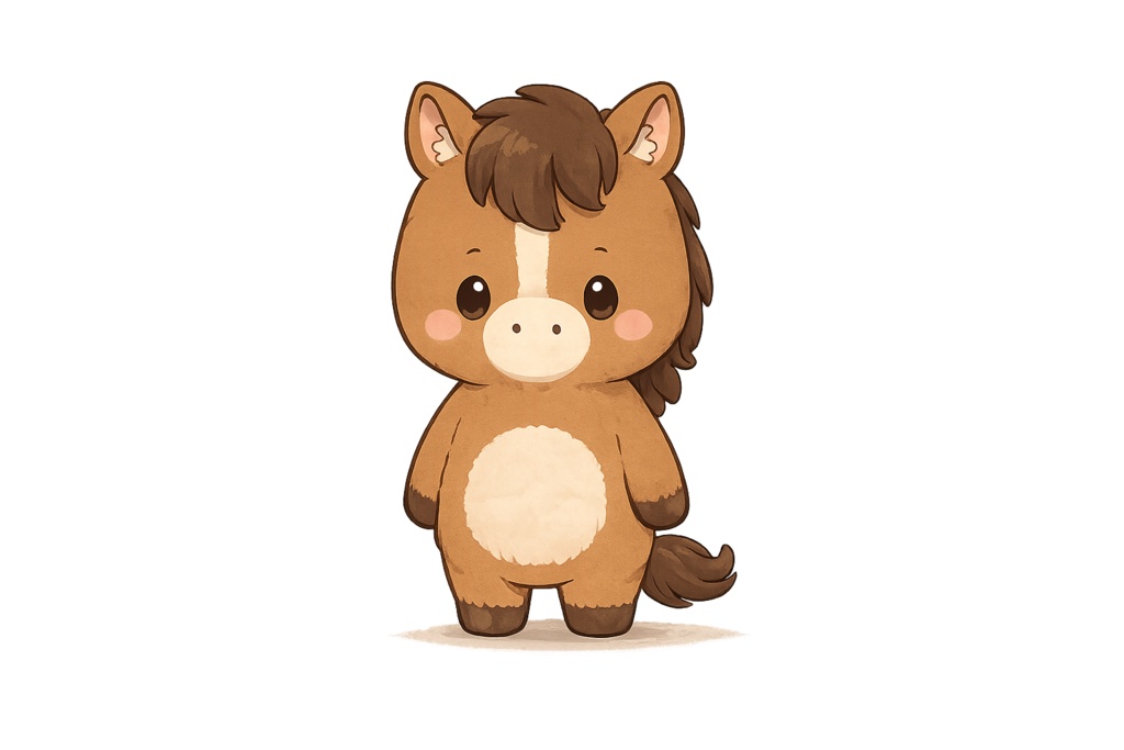 かわいい動物のキャラクターを作成します
