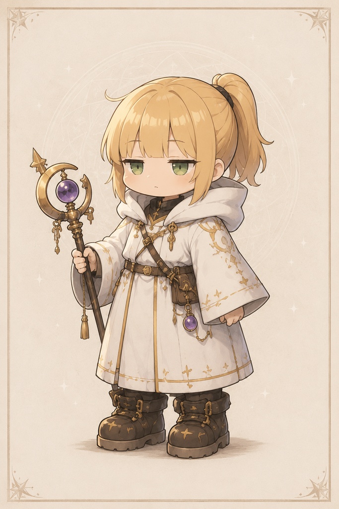 かわいい人型のキャラクターを作成します