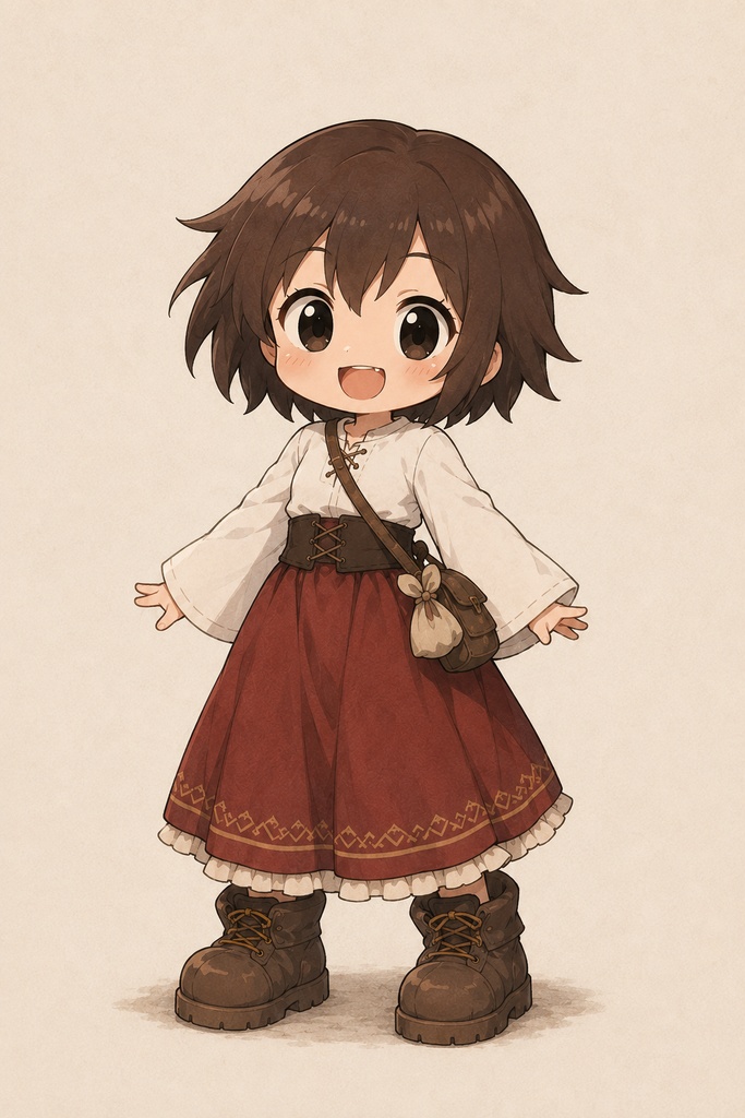 かわいい人型のキャラクターを作成します