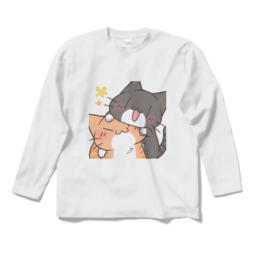 にゃんこ暮らしロングtシャツ りくお工房 Booth