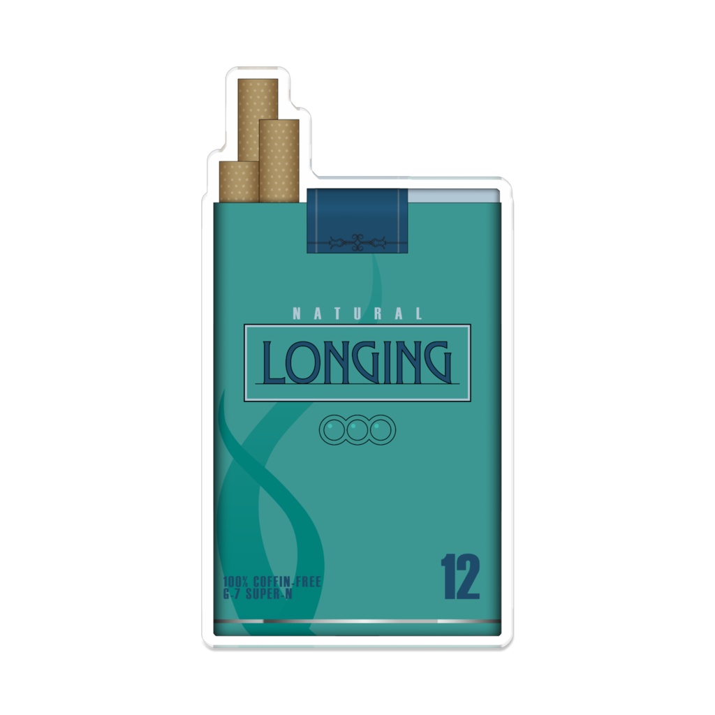 煙草「LONGING」_アクリルバッジ