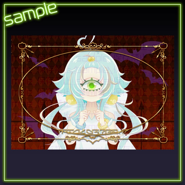 【L版ネップリ用】Halloween【背景+枠素材】