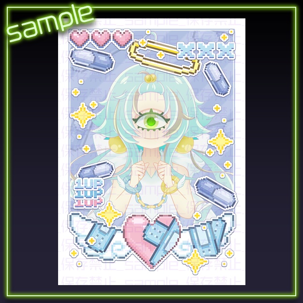 【L版ネップリ用】OG【背景+枠素材】