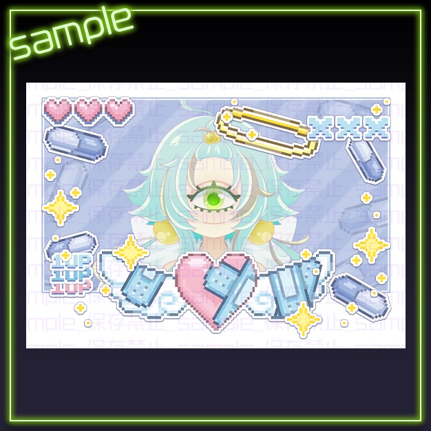 【L版ネップリ用】OG【背景+枠素材】