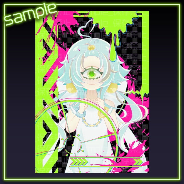 【L版ネップリ用】インクスコープ【背景+枠素材】