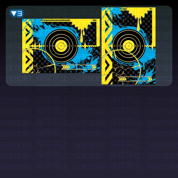 【L版ネップリ用】インクスコープ【背景+枠素材】