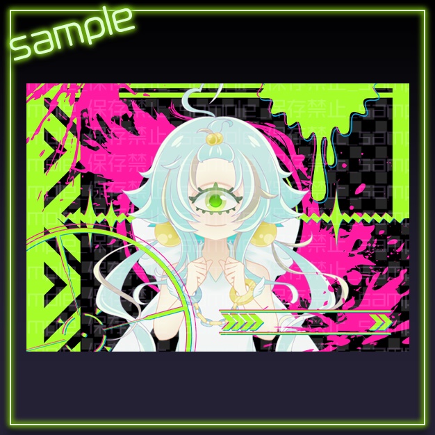 【L版ネップリ用】インクスコープ【背景+枠素材】