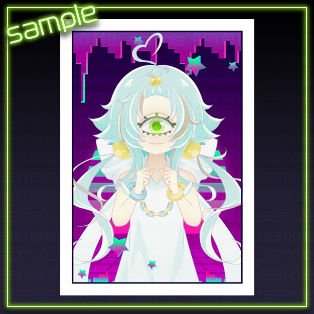 【L版ネップリ用】シティポップ【背景+枠素材】