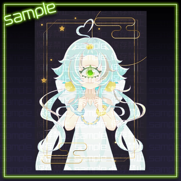 【L版ネップリ用】たおやかな月見【背景+枠素材】