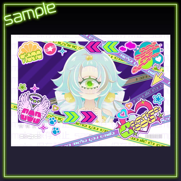 【L版ネップリ用】デコチェキ【背景+枠素材】