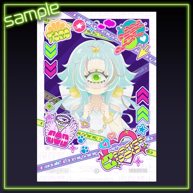 【L版ネップリ用】デコチェキ【背景+枠素材】