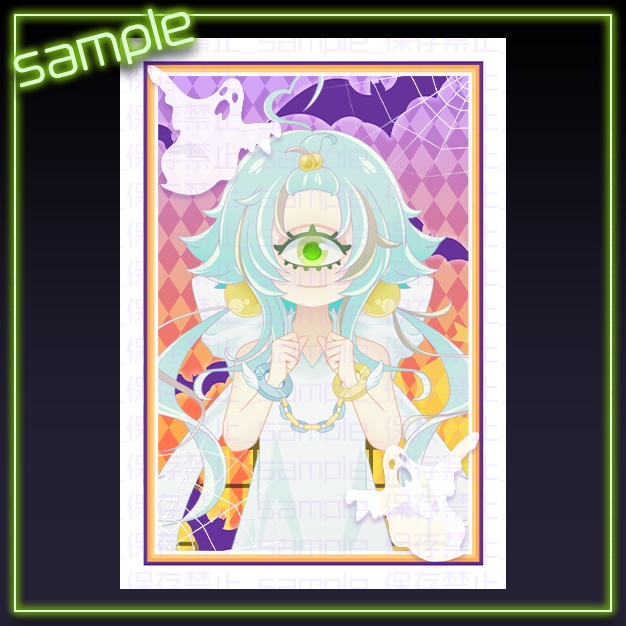 【L版ネップリ用】ハロウィン【背景+枠素材】