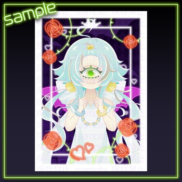 【L版ネップリ用】はろね【背景+枠素材】