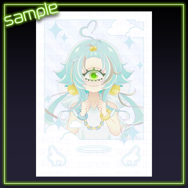 【L版ネップリ用】ましゅてん【背景+枠素材】