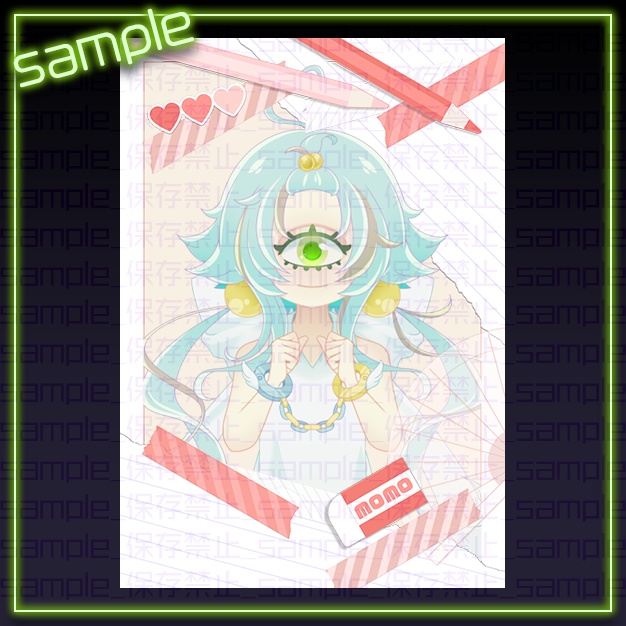 【L版ネップリ用】れたぽ【背景+枠素材】