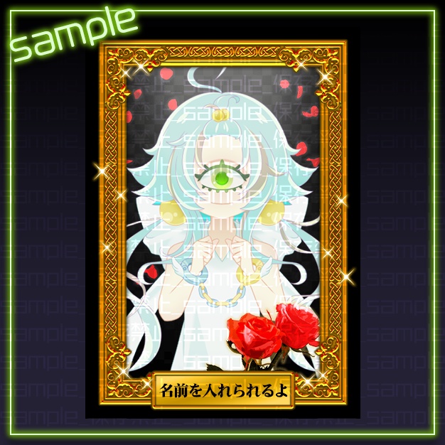 【L版ネップリ用】肖像【背景+枠素材】