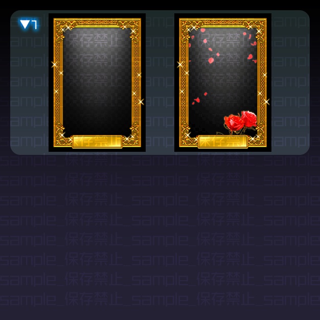 【L版ネップリ用】肖像【背景+枠素材】