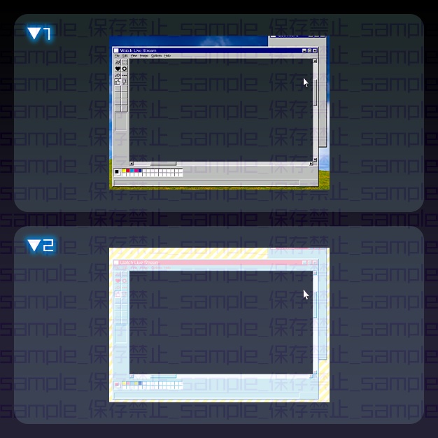 【L版ネップリ用】ペイントウインドウ【枠素材】