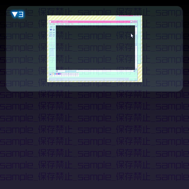 【L版ネップリ用】ペイントウインドウ【枠素材】