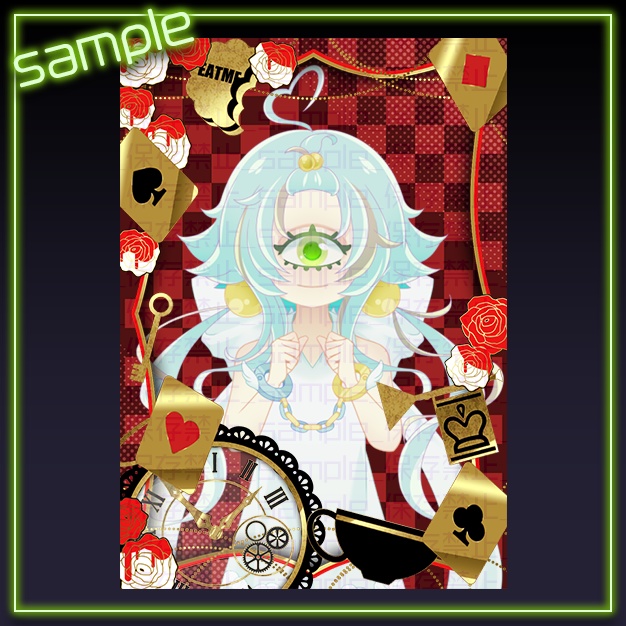 【L版ネップリ用】Alice【背景+枠素材】