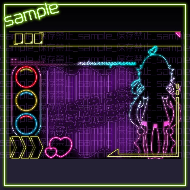 【量産】ねおん【Simeji背景素材】