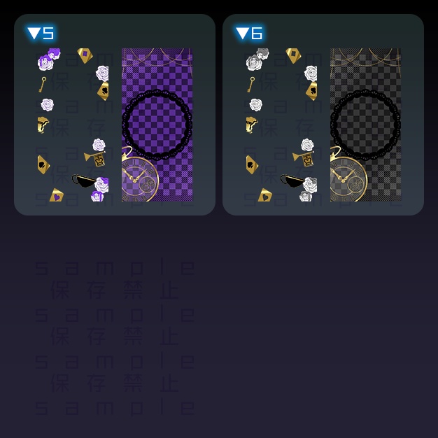 【iPhoneサイズ】Alice【背景+枠素材】