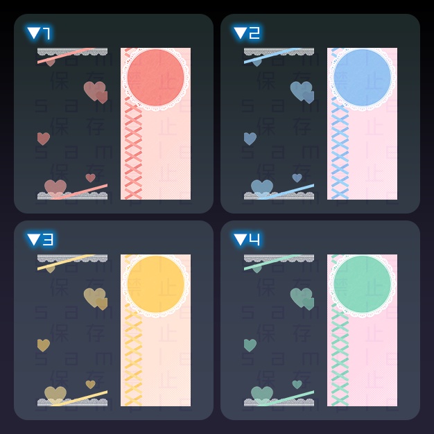 【iPhoneサイズ】がぁりぃ【背景+枠素材】