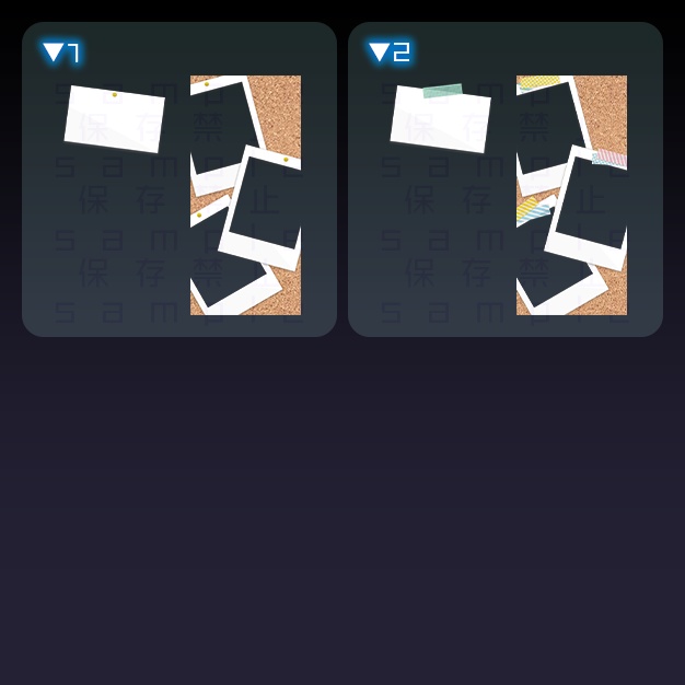 【iPhoneサイズ】チェキ【背景+枠素材】