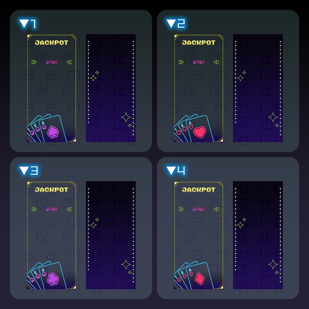 【iPhoneサイズ】ネオンプ【背景+枠素材】