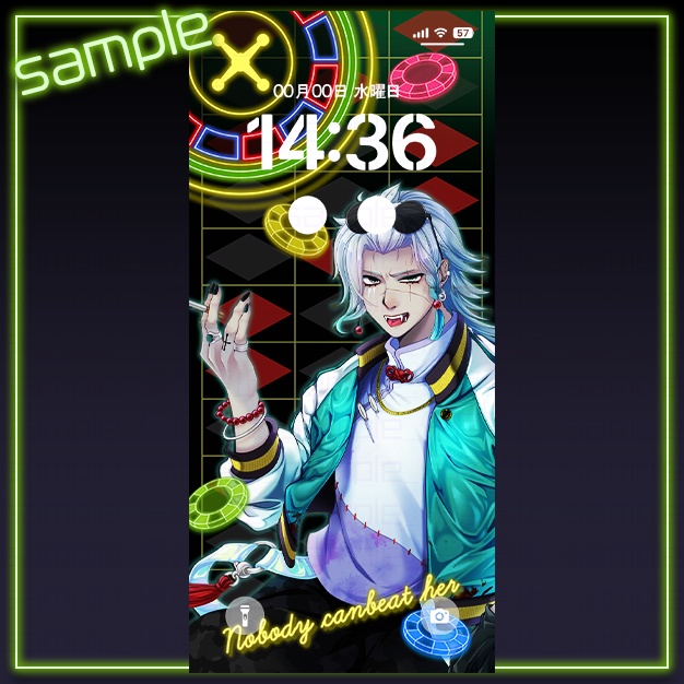 【iPhoneサイズ】るねお【背景+枠素材】