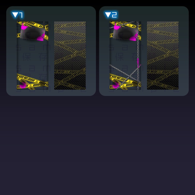 【iPhoneサイズ】危険区域【背景+枠素材】