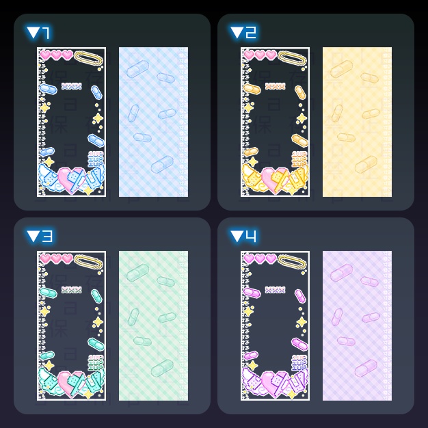 【iPhoneサイズ】OG【背景+枠素材】