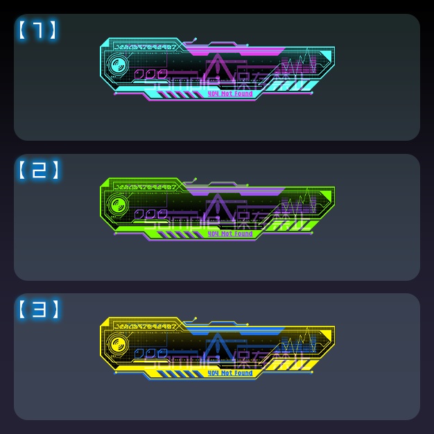 【配信用】サイバー【ネームプレート】