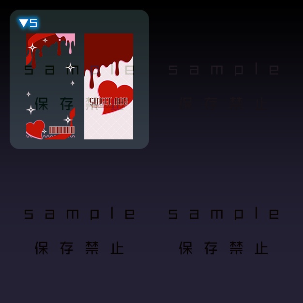 【iPhoneサイズ】VD【背景+枠素材】