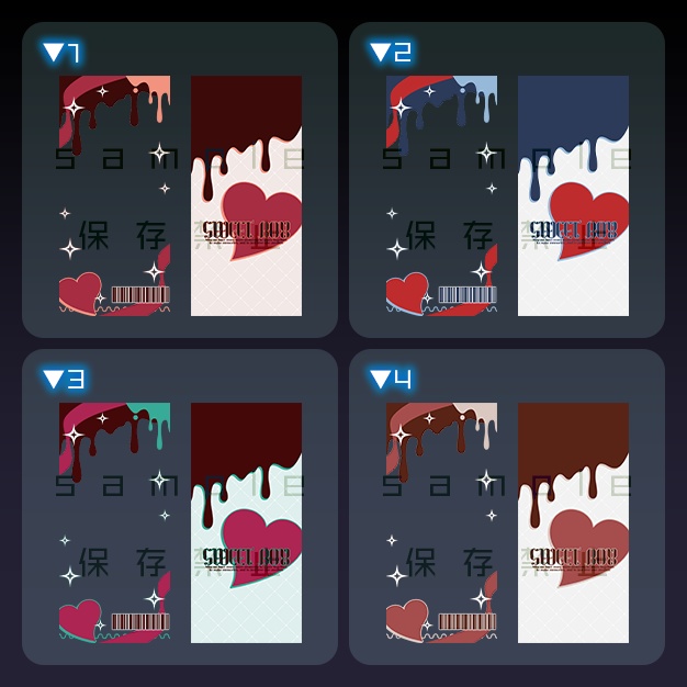 【iPhoneサイズ】VD【背景+枠素材】