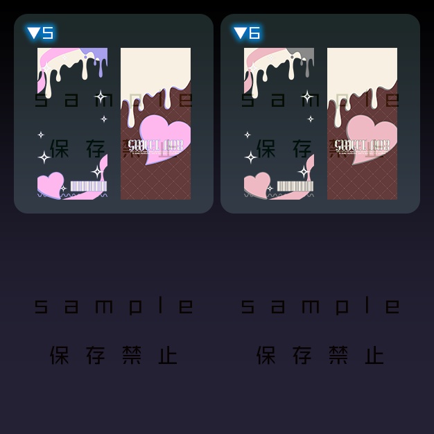 【iPhoneサイズ】WD【背景+枠素材】