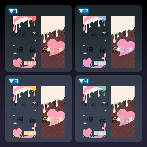 【iPhoneサイズ】WD【背景+枠素材】