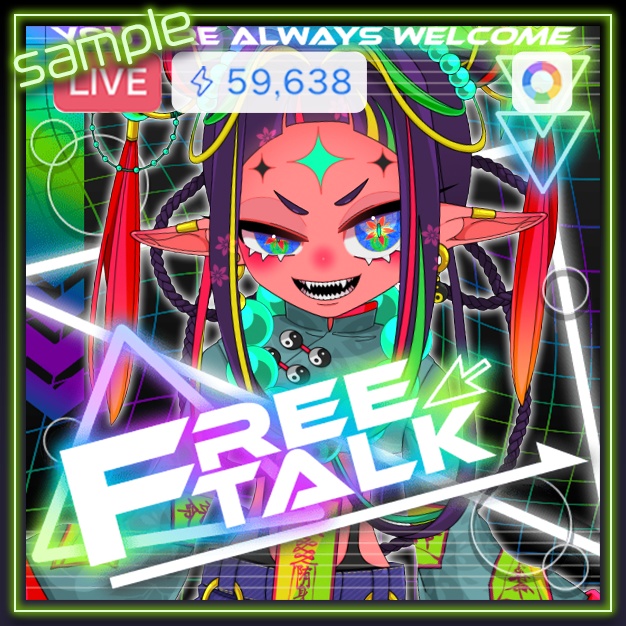 【無料】FRENERF-B【サムネ素材】