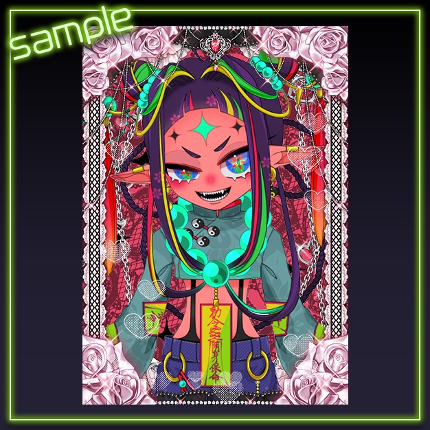 【L版ネップリ用】Rosivex【背景+枠素材】