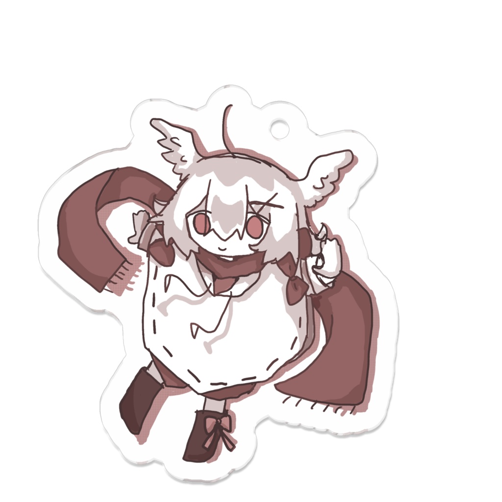 真似マネのアクリルキーホルダー