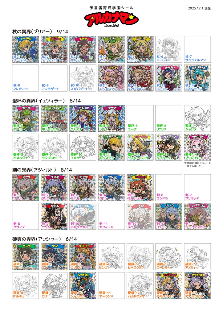 【お読みください】2025.12.03更新