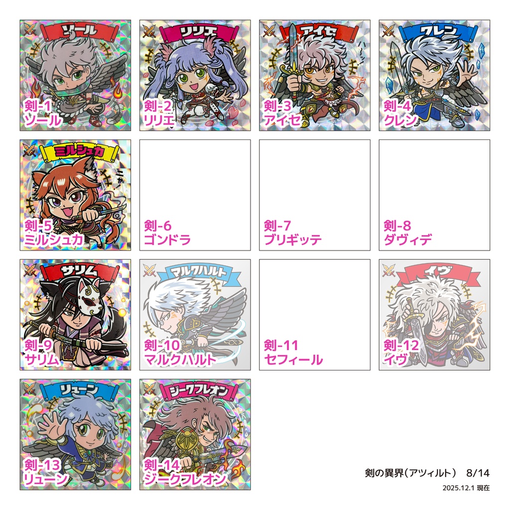 【剣の異界（アツィルト）】のアルカナたち