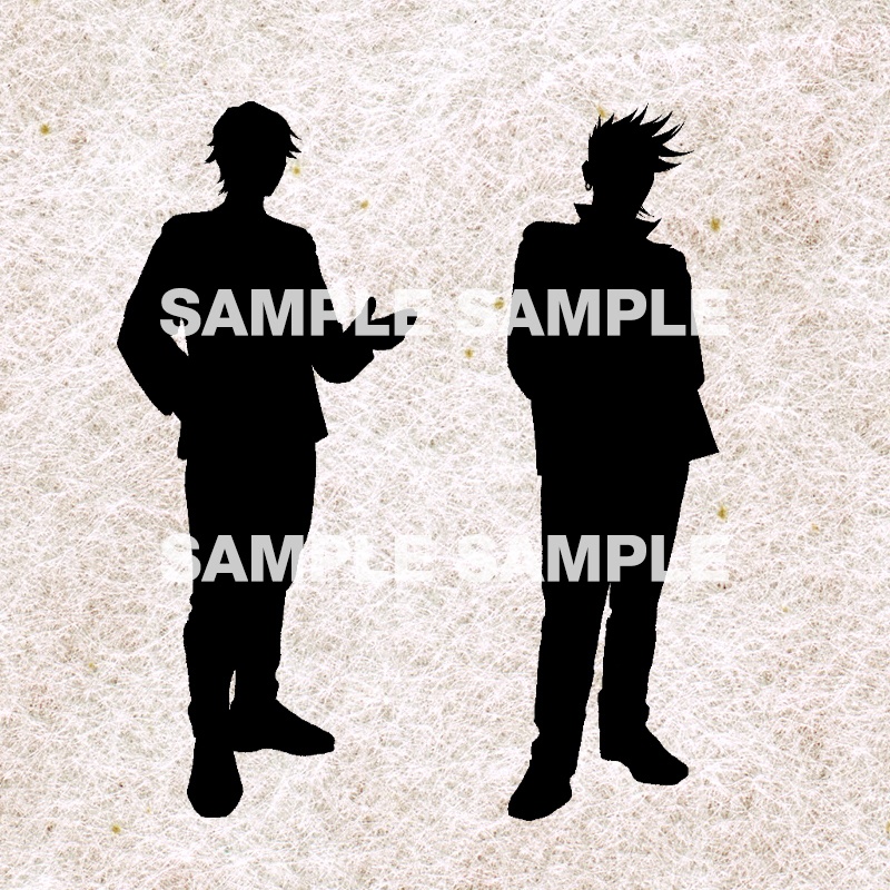 【素材】人物シルエット2(立ち絵・若者) マーダーミステリー・TRPGなどに