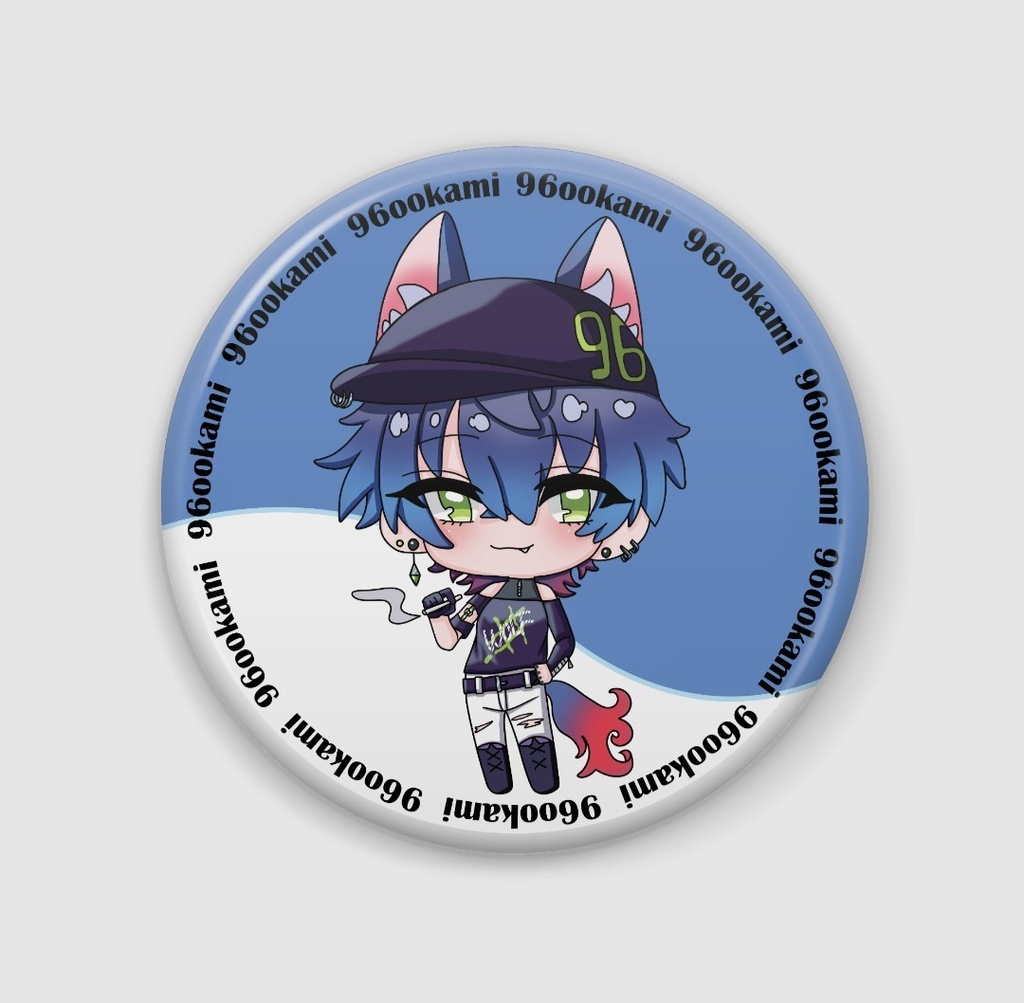 96狼缶バッチ