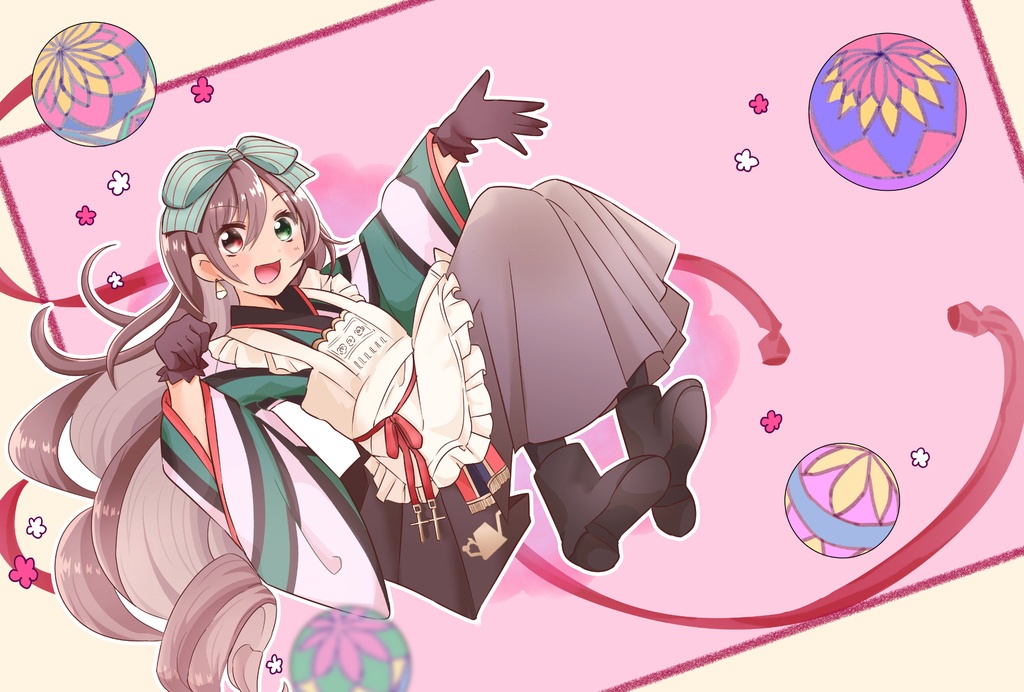 大正翠ふかふかクッション