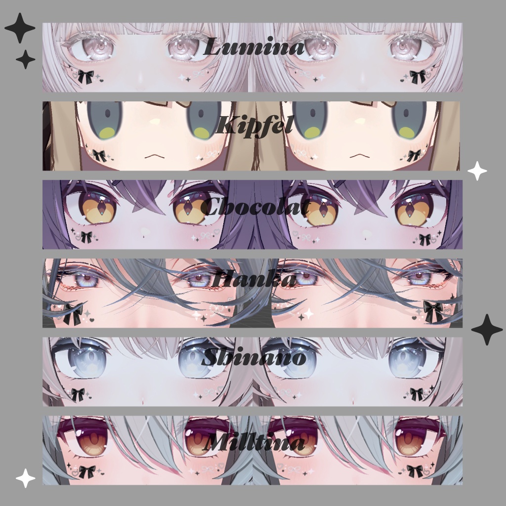 リボンフェイスタトゥー【11Avatar対応】