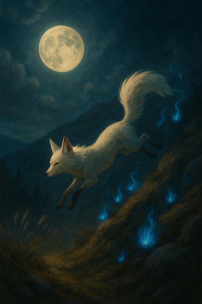 【スマホ壁紙】狐火の道 Vol.1(全6枚セット)